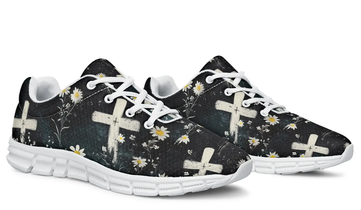 Graveyard Bloom Athletic Sneakers - Light Breathable and Comfortable Sports Shoes with Anti-Slip Soles