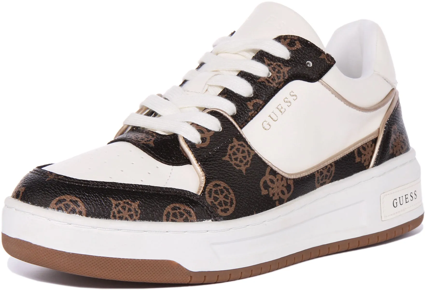 Guess Tokyo In White Brown 4G For Women