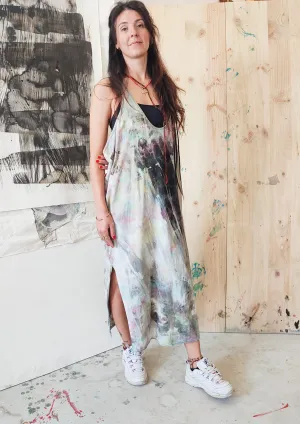 HANDPAINTED TANK DRESS - black painted