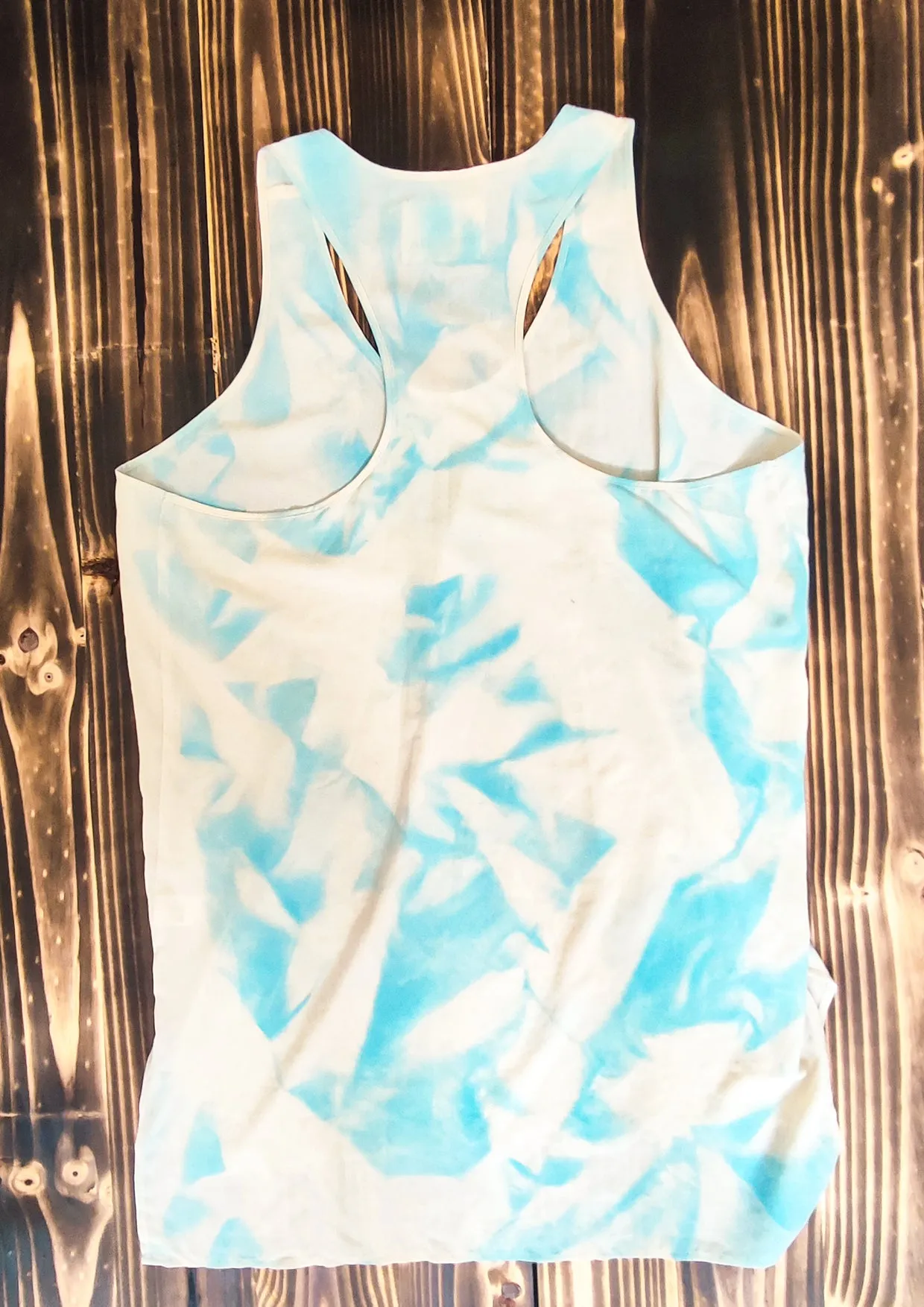 HANDPAINTED - TANK TOP / DRESSS LONG OVERSIZED - creme painted