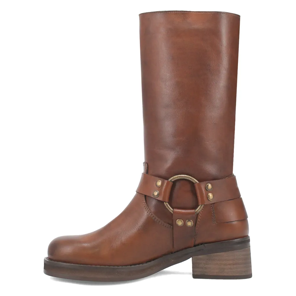 Harlee Round Toe Motorcycle Boots