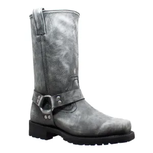 Harness Boot - Men's 13" Harness Zipper Stonewashed Boot 1442SBKM