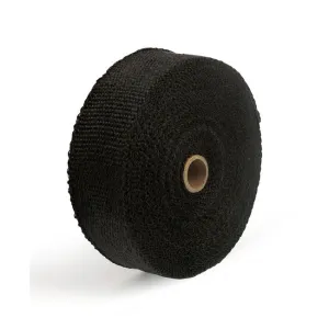 Heat Resistant Insulating Exhaust Wrap, 50 Foot x 2 in Wide - Black - Motorcycle Storehouse 515967