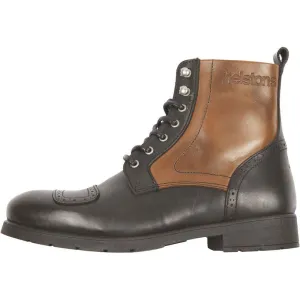 Helstons Travel Leather Boots Aniline Black / Tan