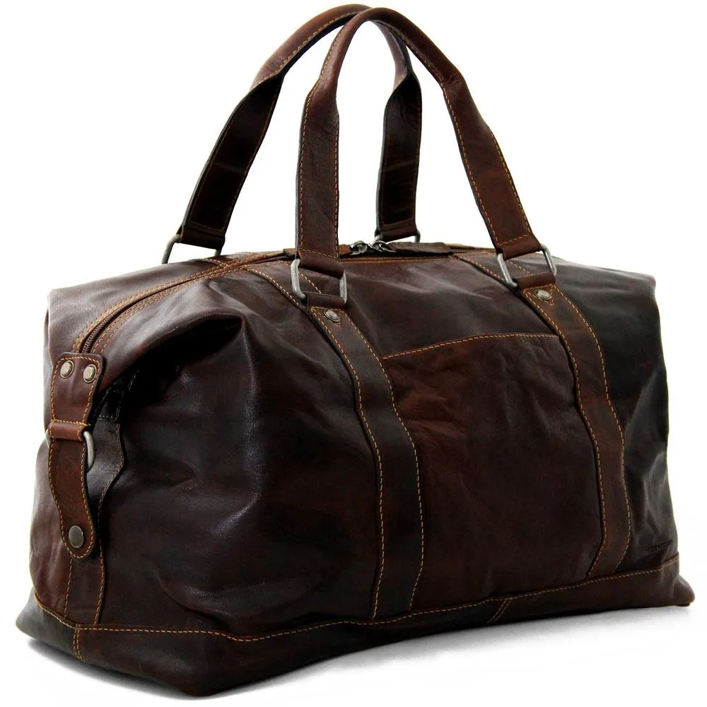 Jack Georges Voyager Leather Duffel Bag