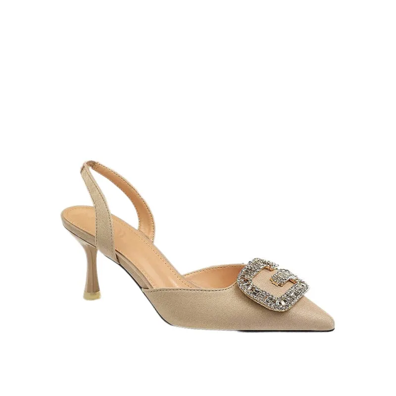 Jewelled Point Toe Pumps