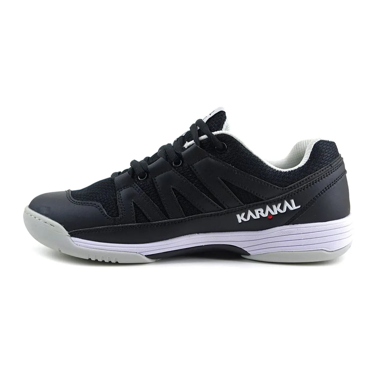 Karakal Pro Lite Mens Court Shoes Tennis Squash Black Lace Up Sports Trainers