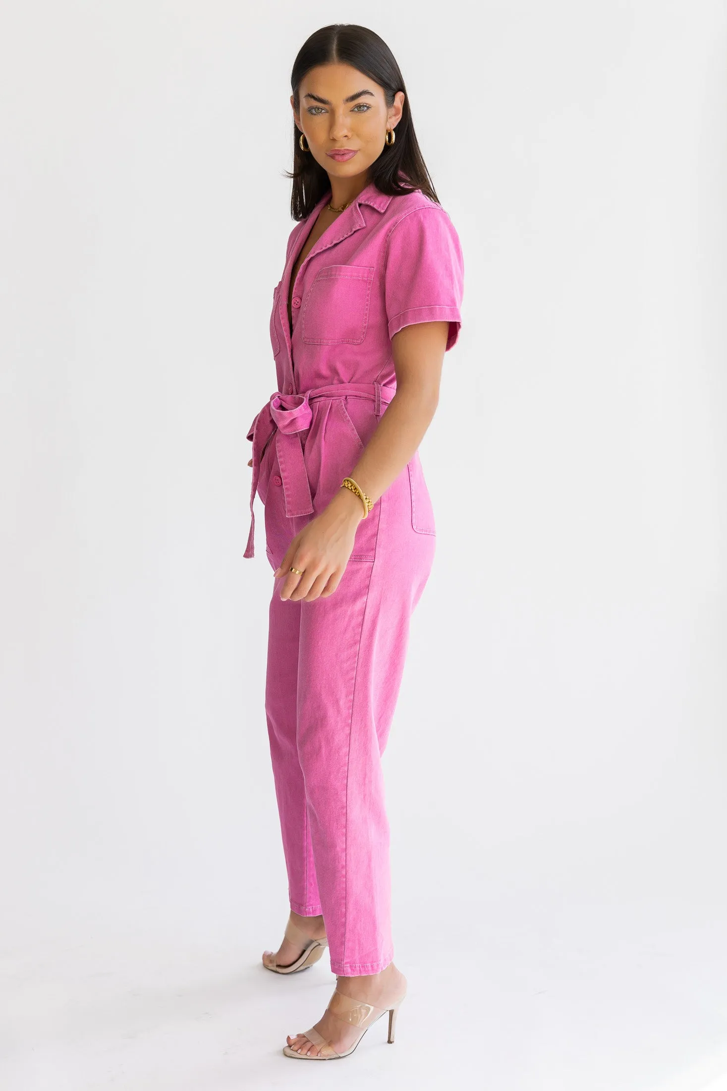 Kendall Pink Washed Jumpsuit