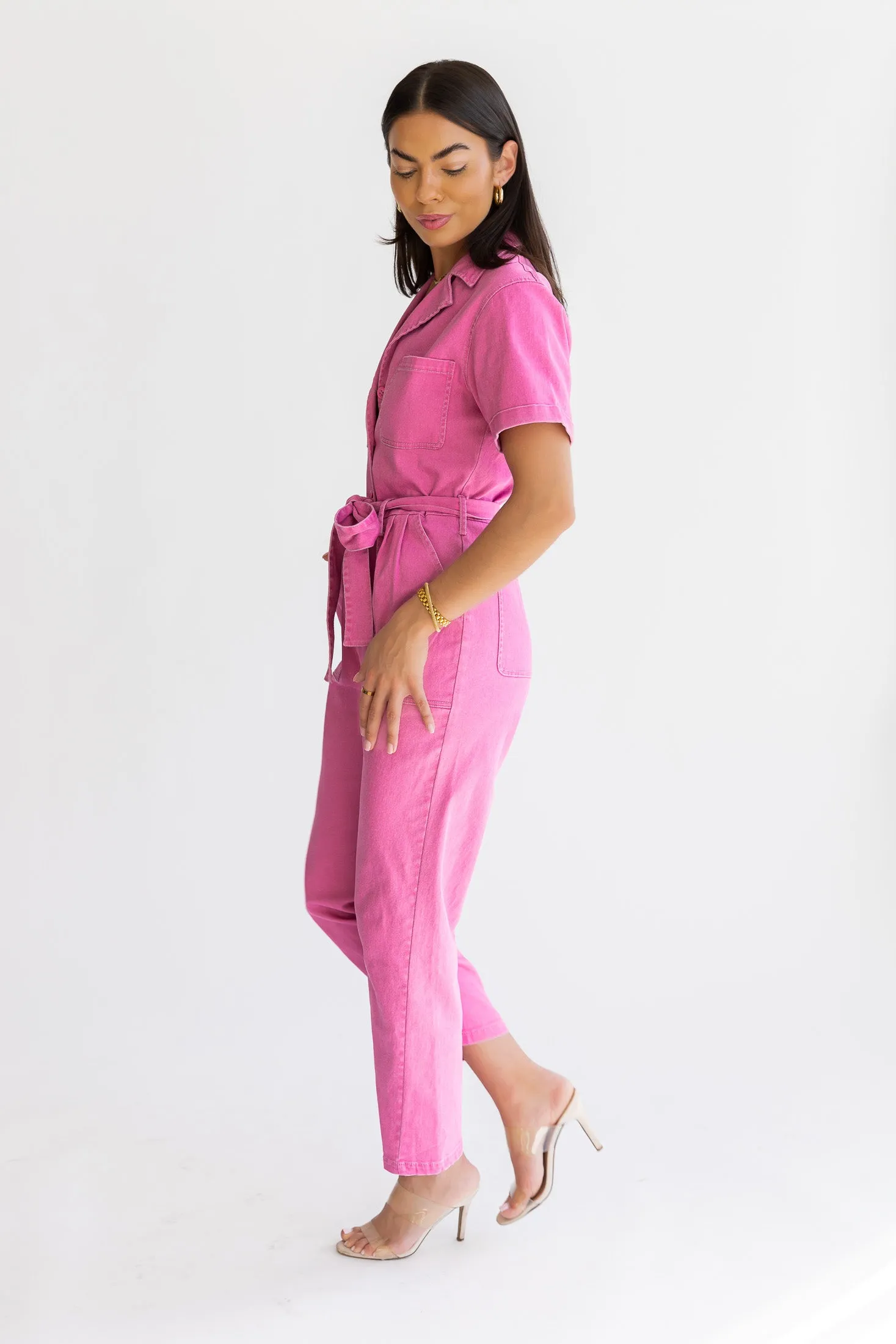 Kendall Pink Washed Jumpsuit