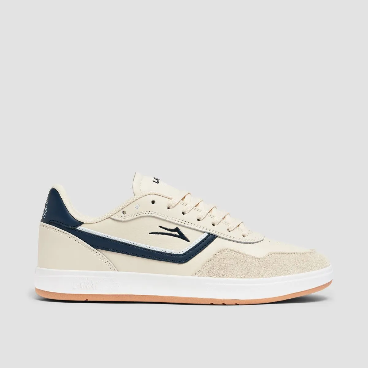 Lakai Terrace Shoes - Cream/Navy Suede