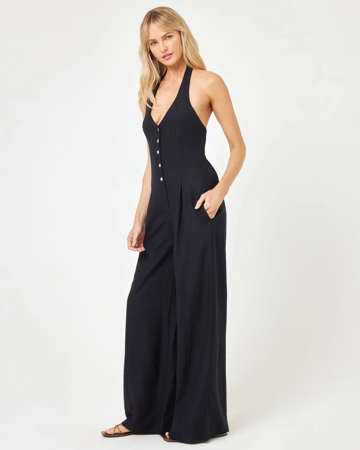 LSPACE - ALENA JUMPSUIT BLACK