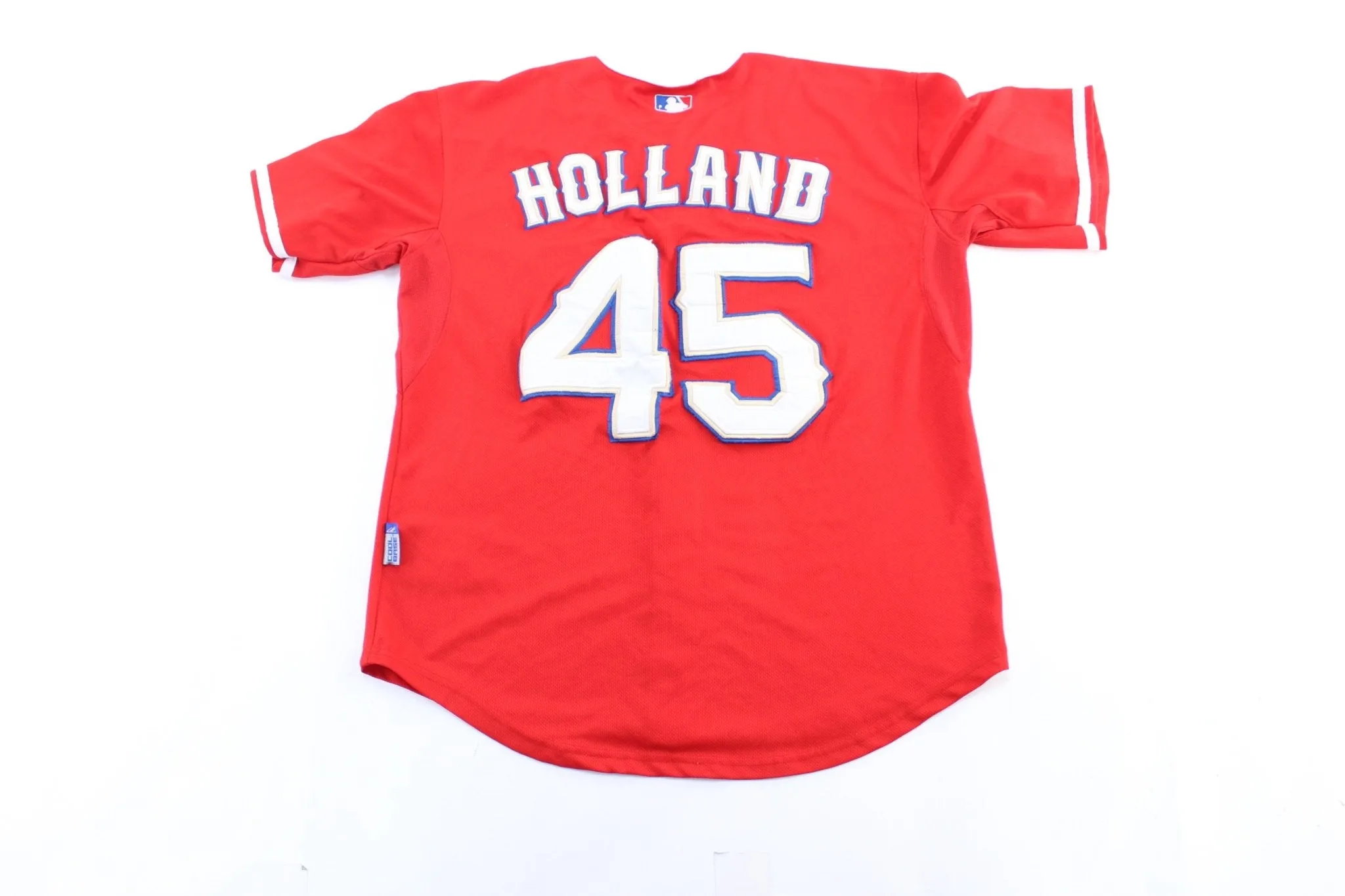 Majestic Embroidered Texas Rangers Derek Holland Baseball Jersey