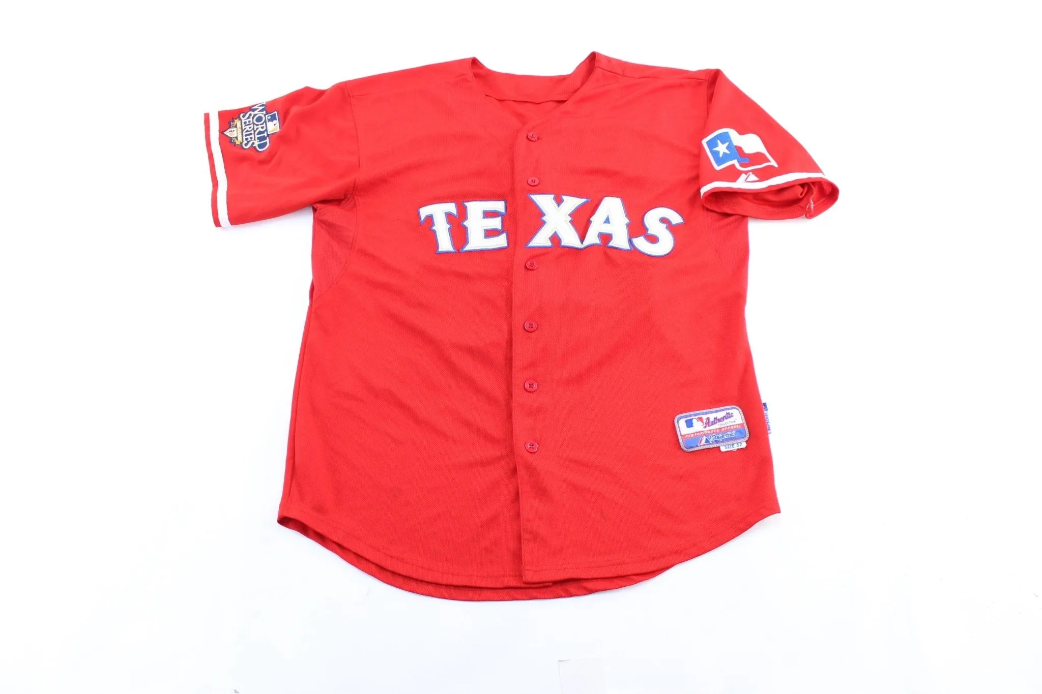 Majestic Embroidered Texas Rangers Derek Holland Baseball Jersey