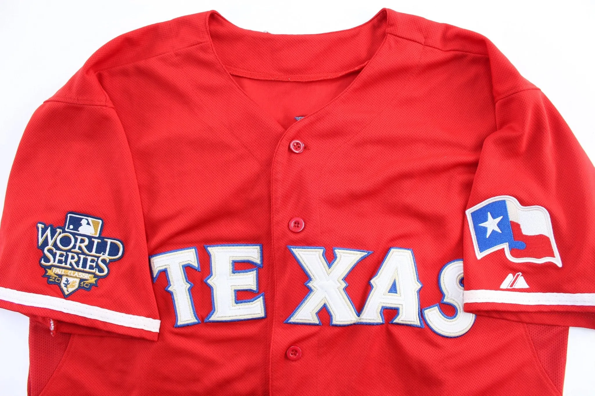 Majestic Embroidered Texas Rangers Derek Holland Baseball Jersey