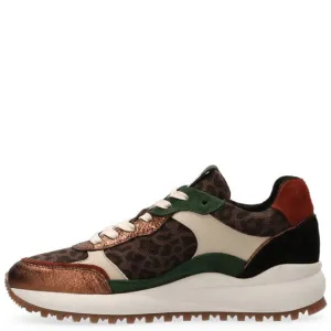 MARUTI BILLA LEATHER LEOPARD TRAINERS