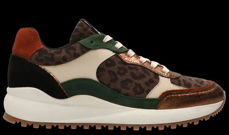 MARUTI BILLA LEATHER LEOPARD TRAINERS