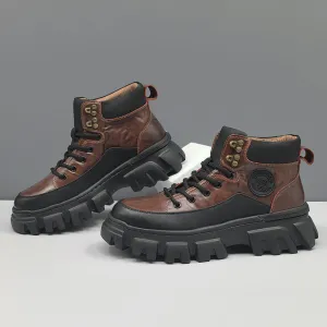 Men Vintage Leather Casual Outdoor Ankle Boots