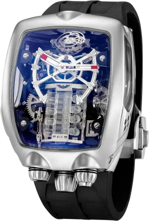 Men's Automatic Skeleton Tourbillon Watch with Waterproof Sapphire Crystal and Japanese Movement - FM666 Supercar Wristwatch, Shock Resistant Business Timepiece