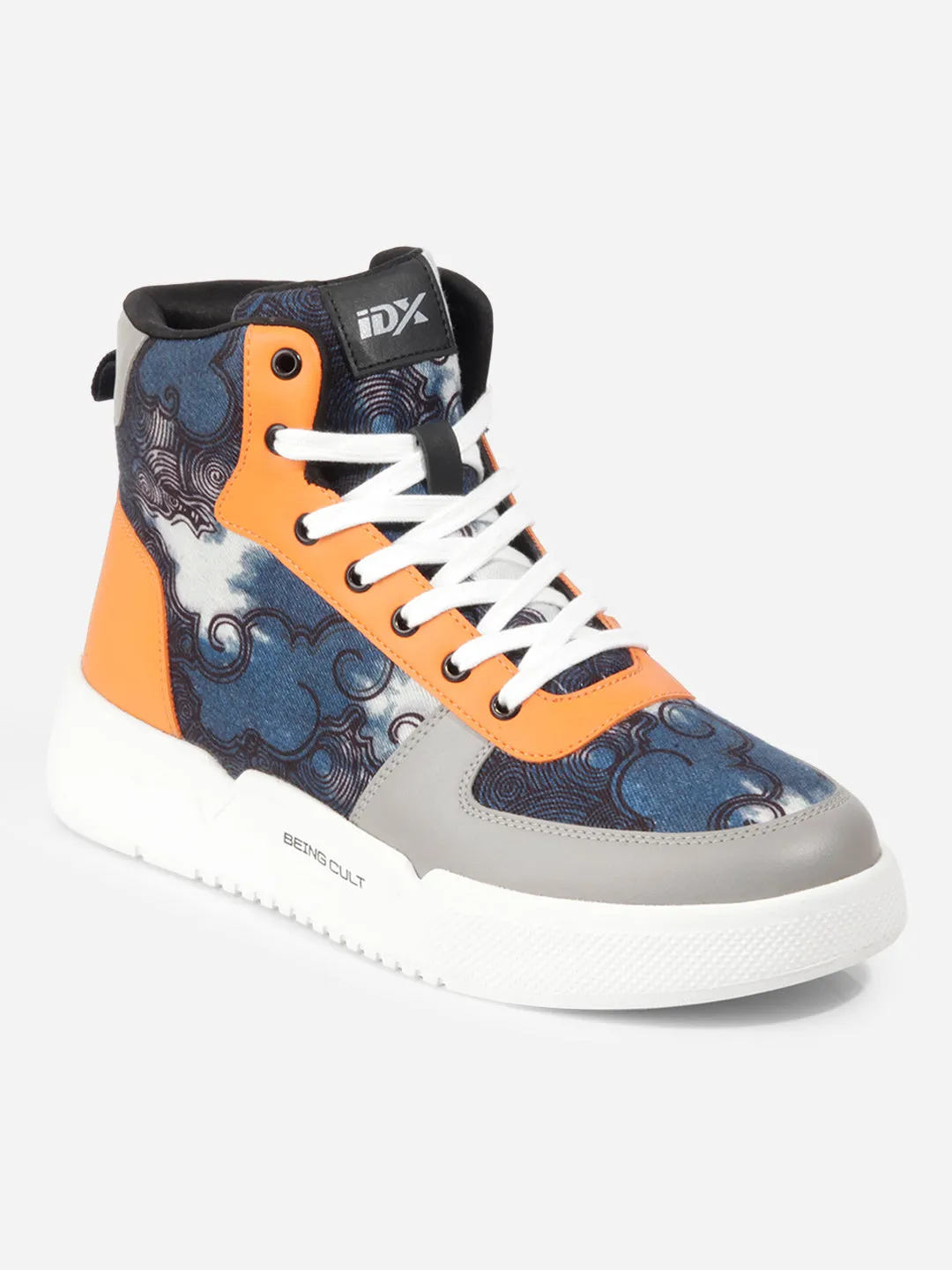 Men's Blue Graphic Print  Sneakers IX6018