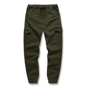 Men's Casual Solid Color Multi-Pocket Cargo Pants 24802725Y