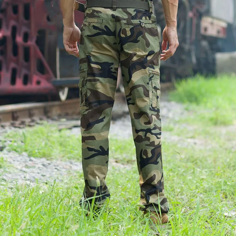 Men's Outdoor Casual Camouflage Cargo Pants 07477944Y