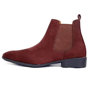 Men's Suede Chelsea Slip-on Boots