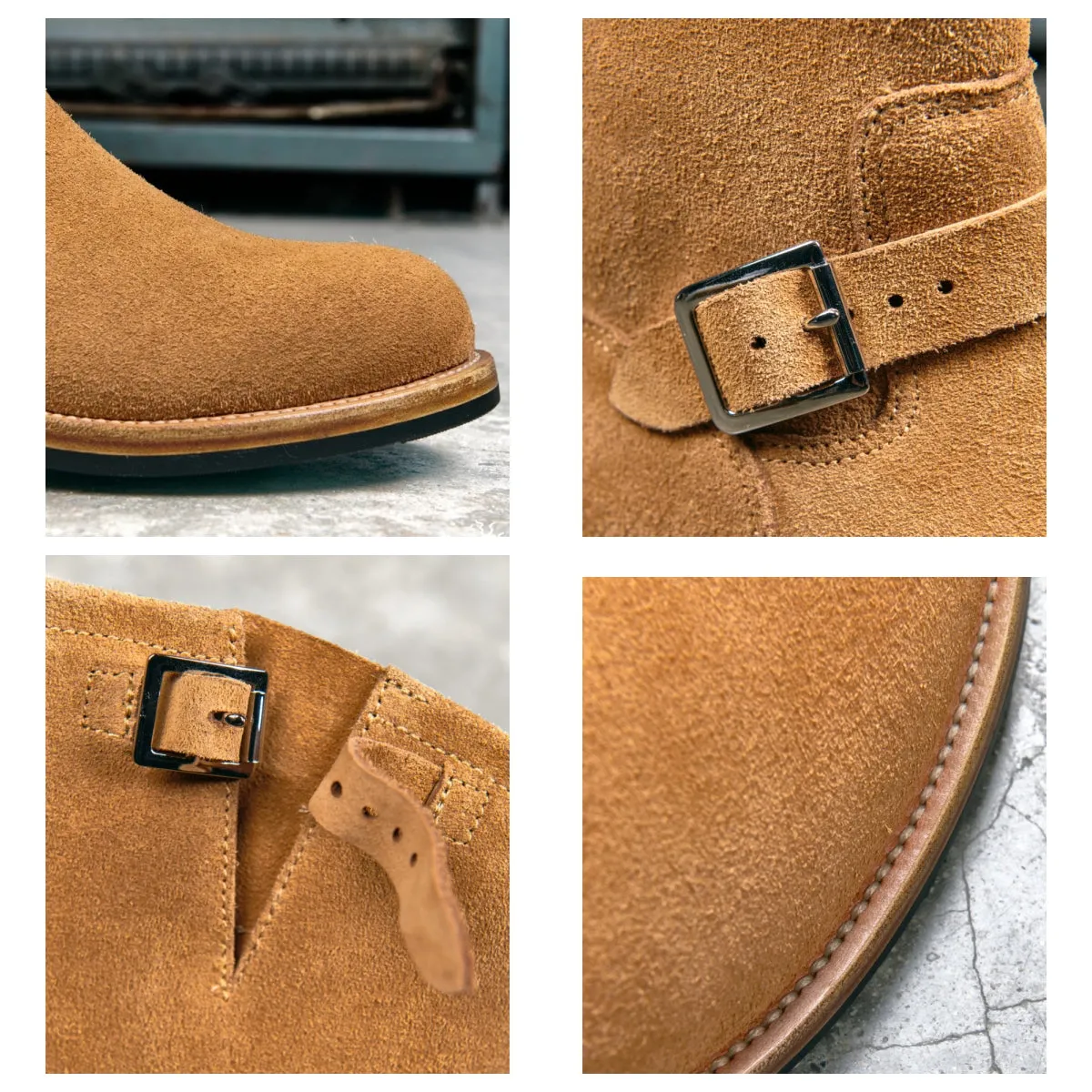 Men's Suede Engineer Boots 302