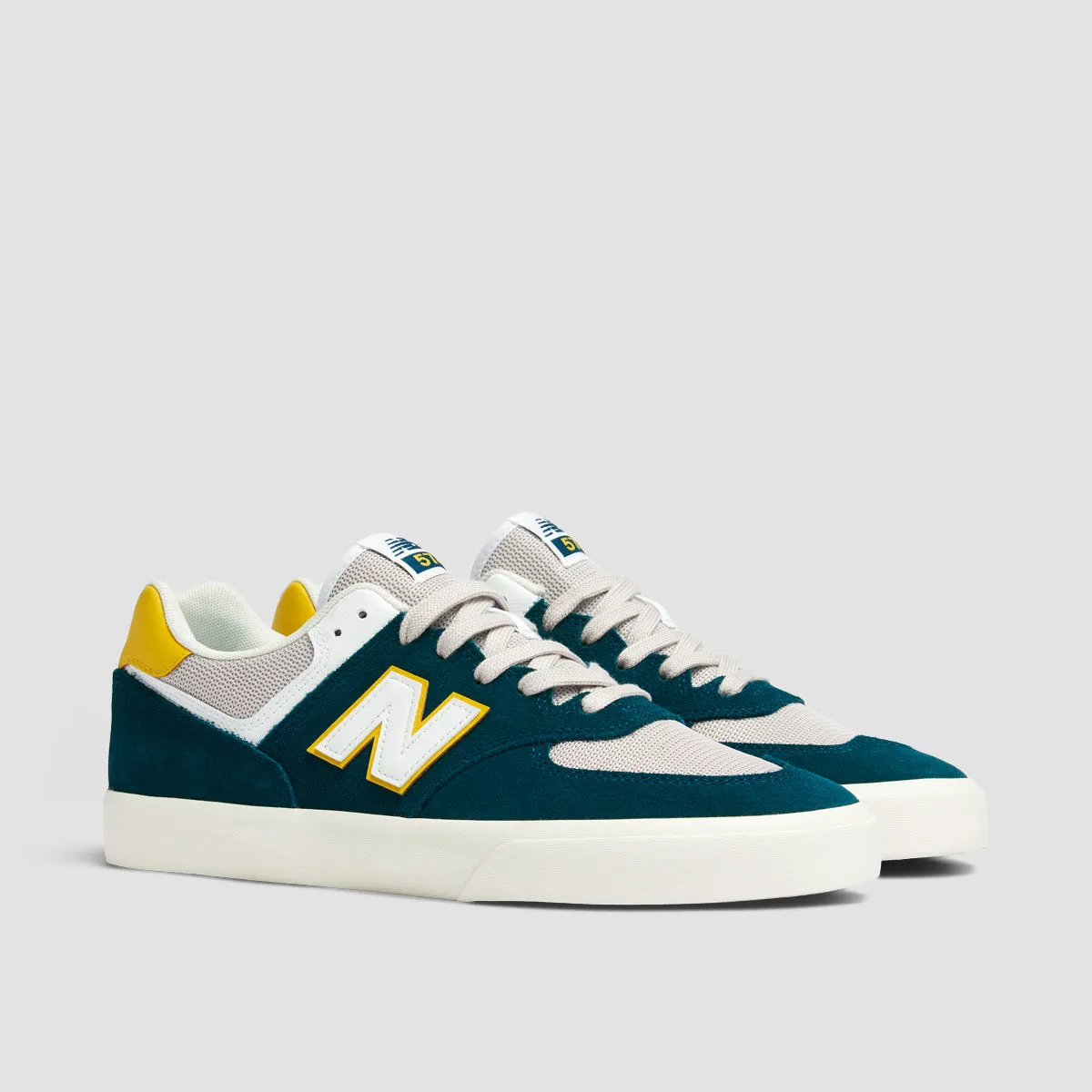 New Balance Numeric 574 Vulc Shoes - Deep Ocean/Sunflower