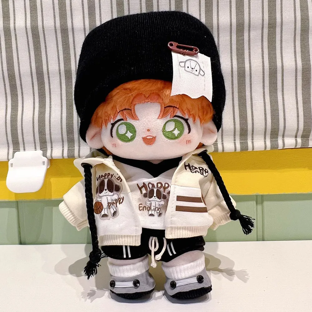 niannyyhouse 10cm 15cm 20cm Plush Doll Clothes Hat T-Shirts Pants Hoodies Shoes Sports Outfit Dolls Dress Up