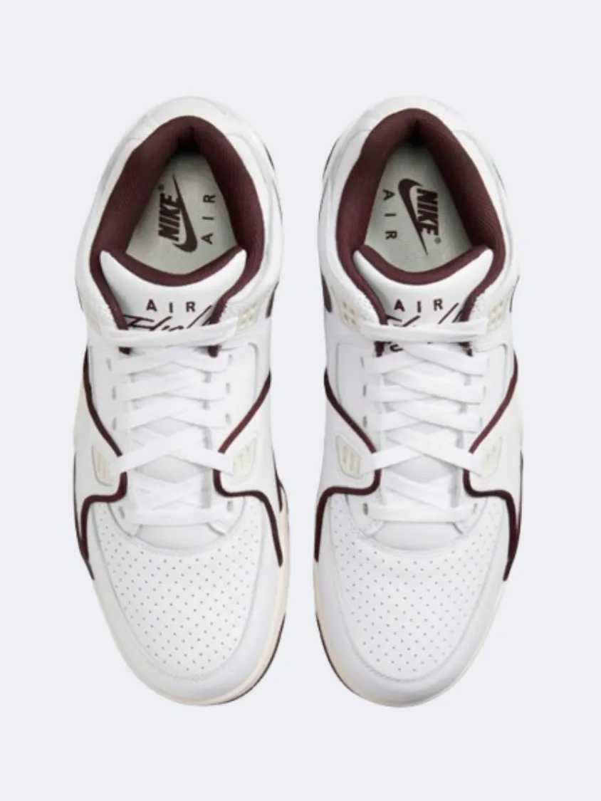 Nike Air Flight 89 Men Lifestyle Shoes White/Burgundy