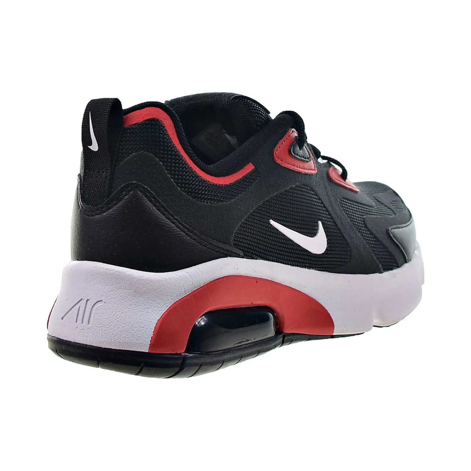 Nike Air Max 200 Big Kids' Shoes Black-White-University Red