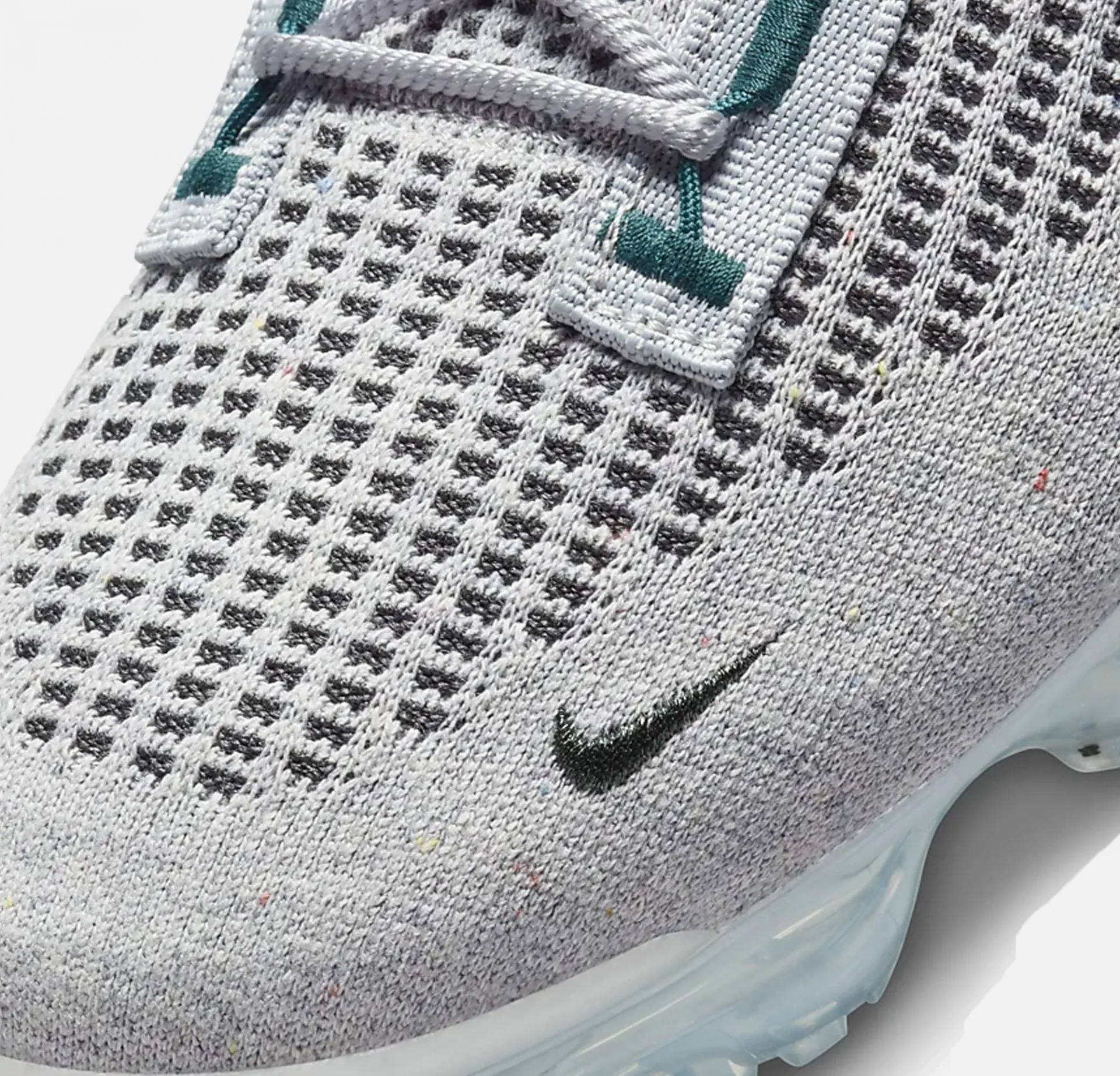 Nike | AIR VAPORMAX 2021 FK SE  { METALLIC SILVER / DARK ATOMIC TEAL