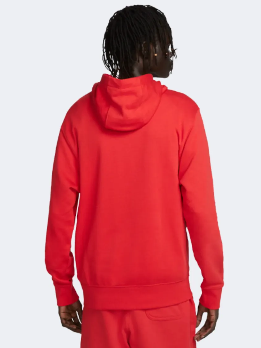 Nike Club Men Lifestyle Lifestyle Hoody University Red