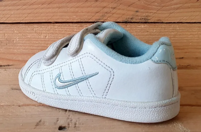 Nike Court Tennis Low Leather Kids Trainers UK6/US6.5C/EU22.5 354702-101 White