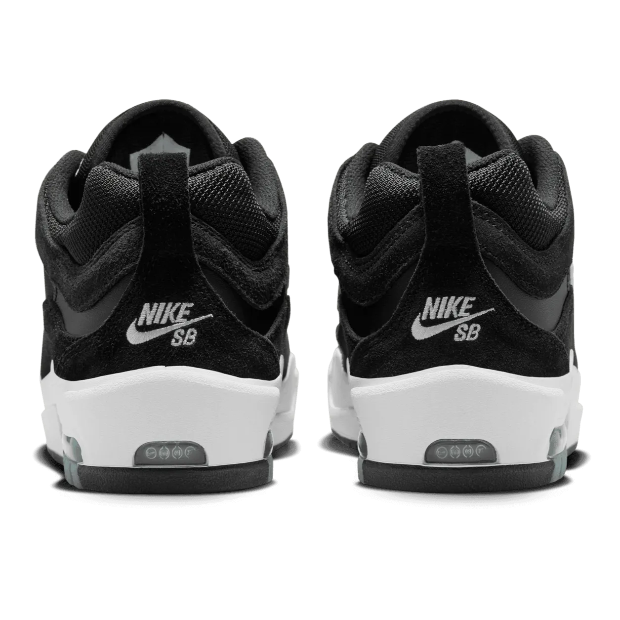 Nike SB Air Max Ishod 2 Skateboard Shoe - Black/White-Black-Black