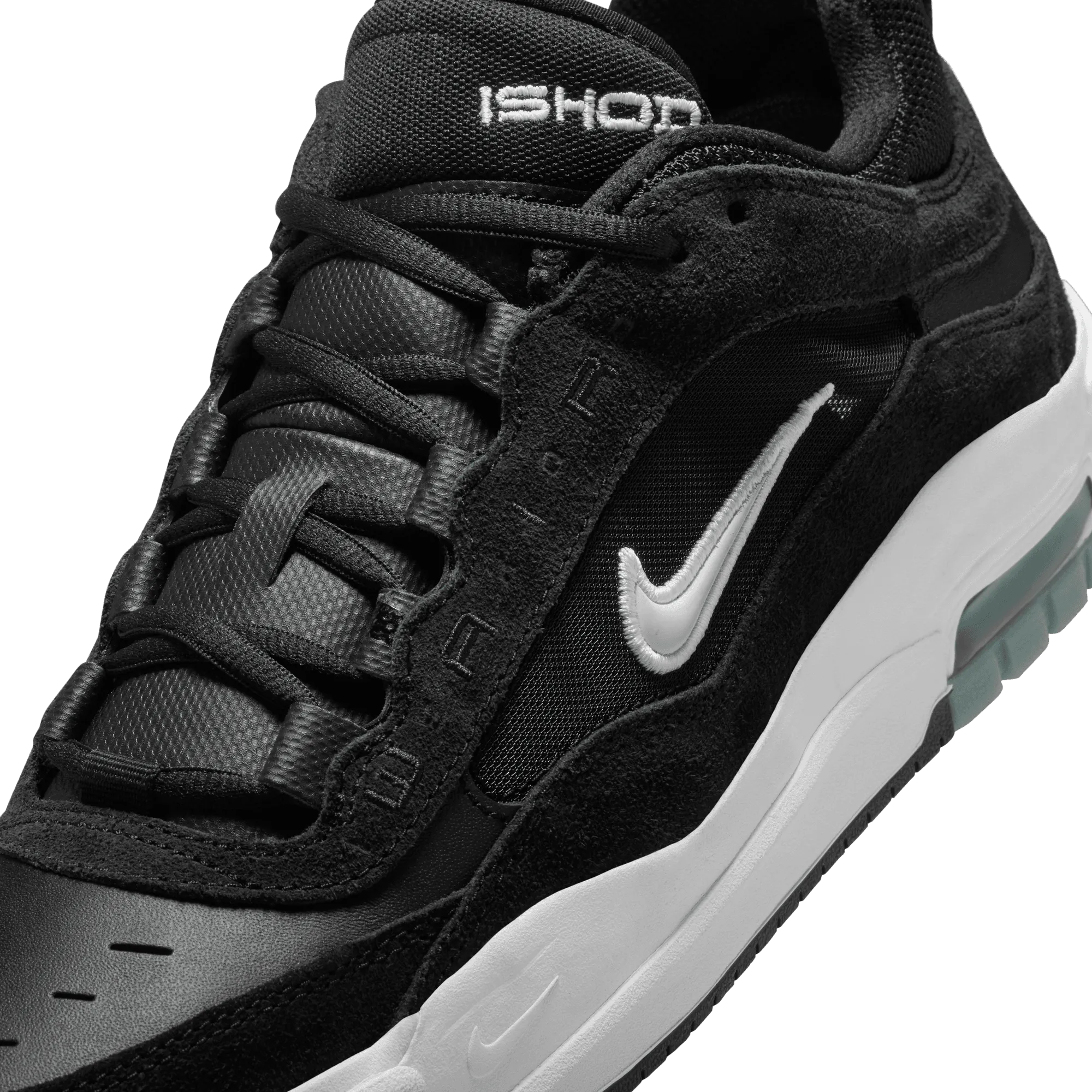 Nike SB Air Max Ishod 2 Skateboard Shoe - Black/White-Black-Black