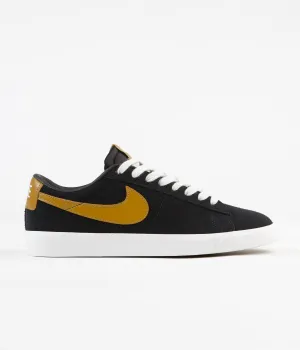 Nike SB Blazer Low GT Shoes - Black / Wheat - Summit White