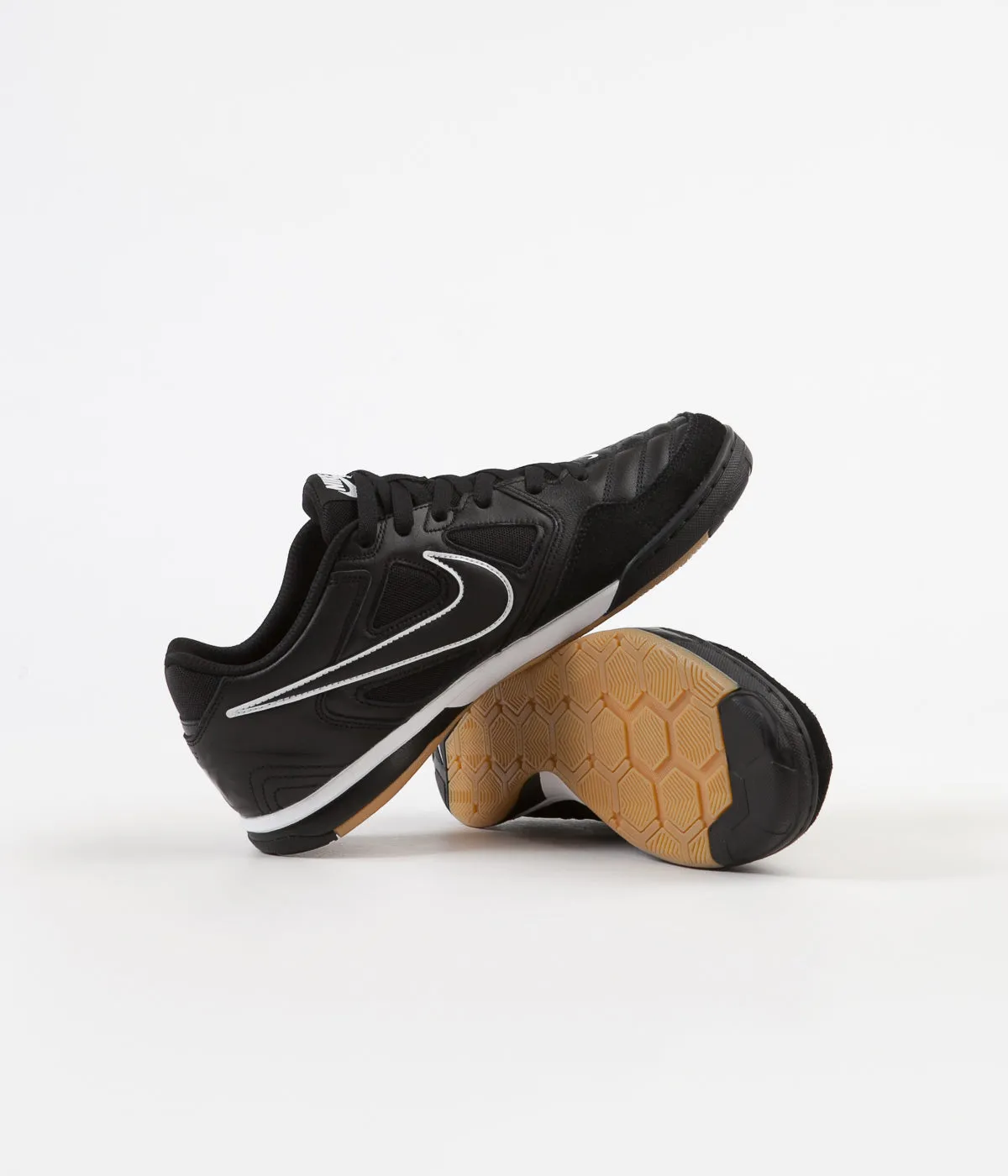 Nike SB Gato Shoes - Black / Black - White - Gum Light Brown