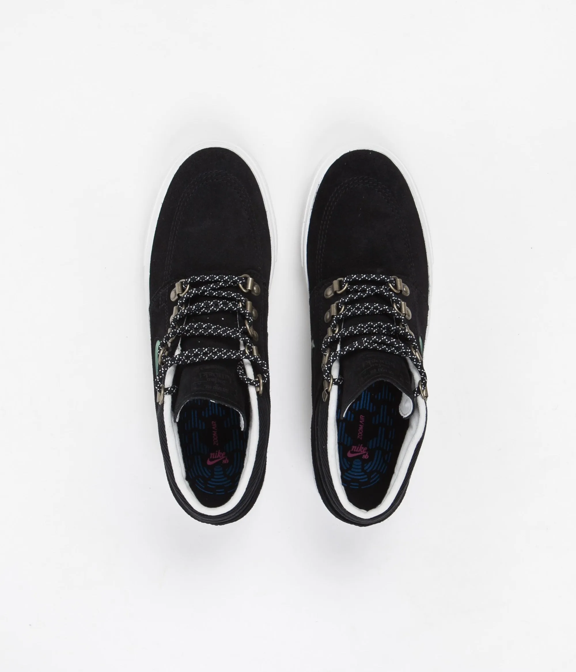 Nike SB Janoski Mid Remastered Premium Shoes - Black / Glacier Ice - Black - Summit White