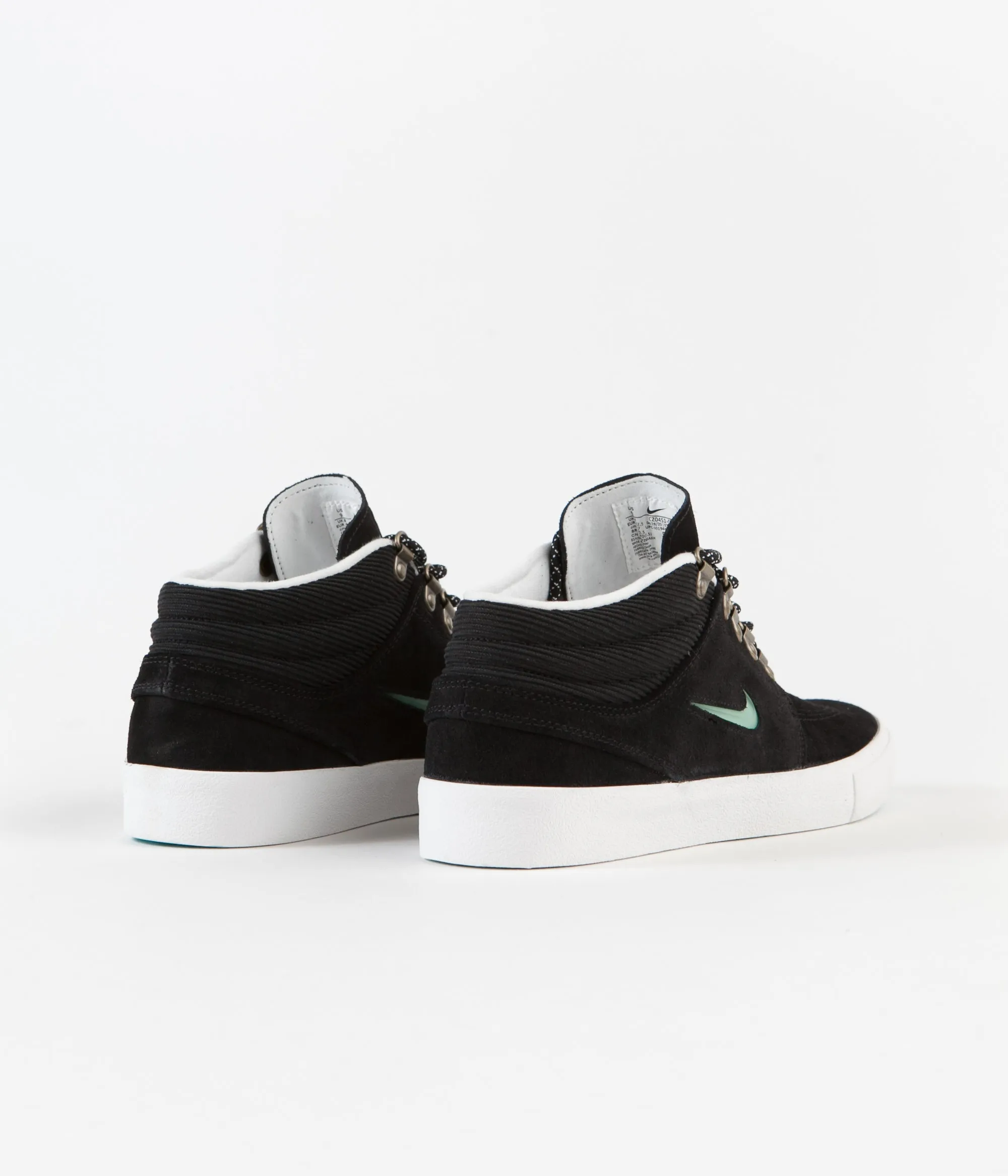 Nike SB Janoski Mid Remastered Premium Shoes - Black / Glacier Ice - Black - Summit White