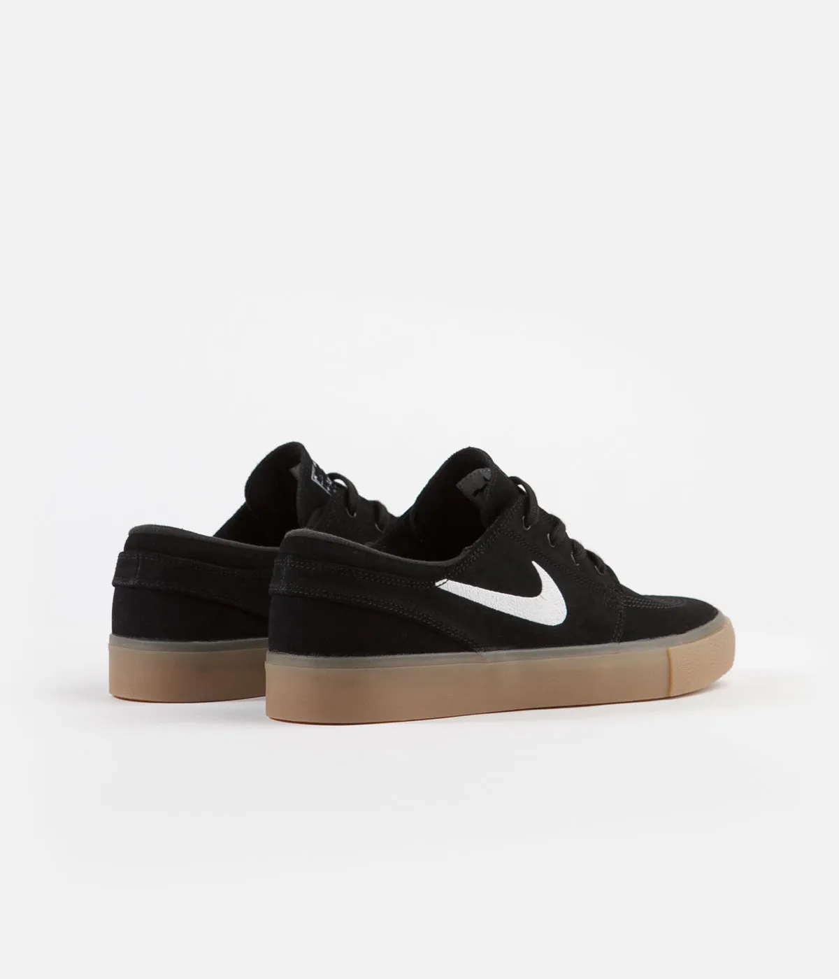 Nike SB Janoski Remastered Shoes - Black / White - Black - Gum Light Brown