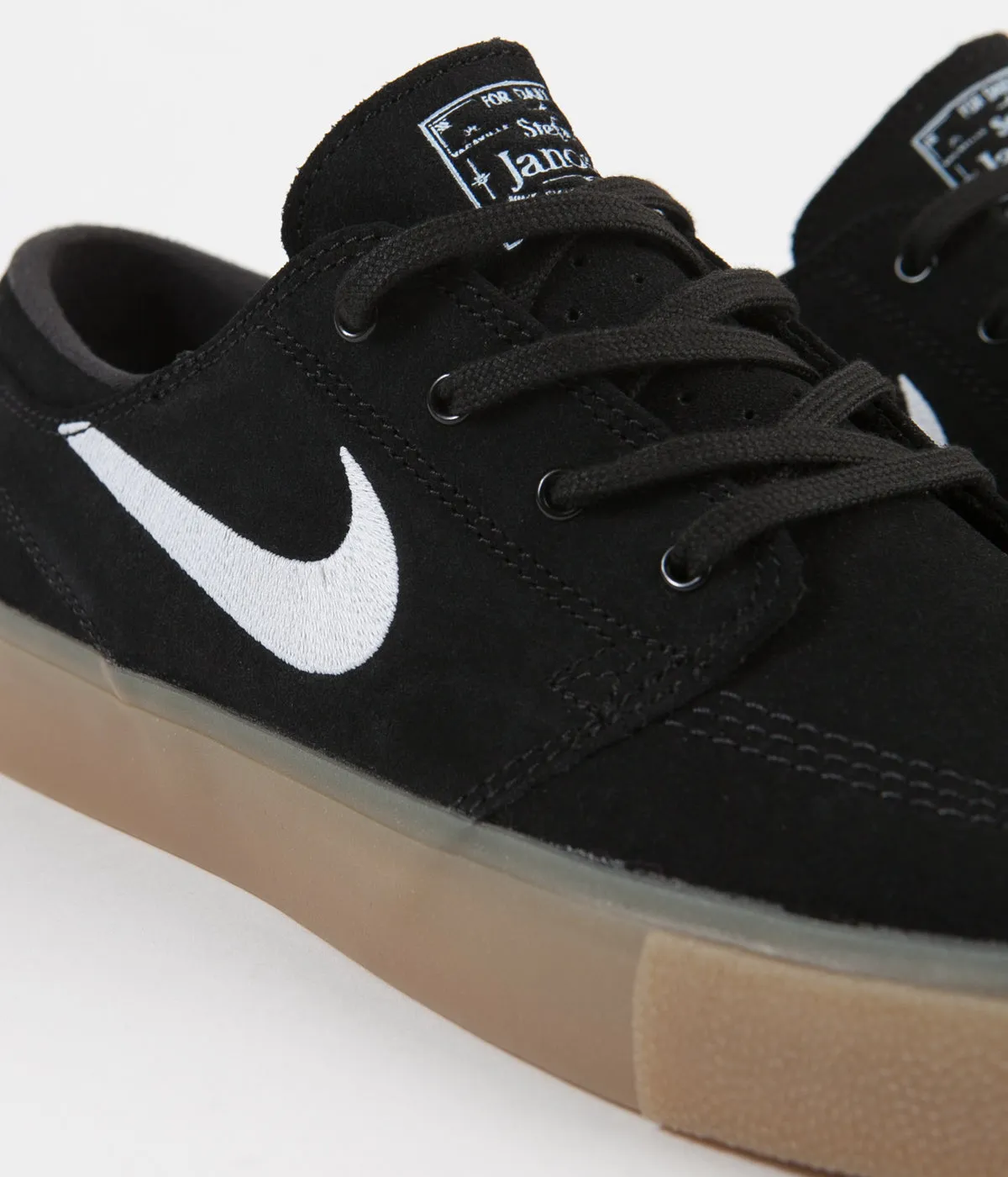 Nike SB Janoski Remastered Shoes - Black / White - Black - Gum Light Brown