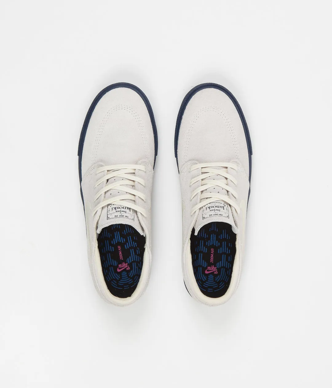 Nike SB Janoski Remastered Shoes - Summit White / Fossil - Midnight Navy - Fossil