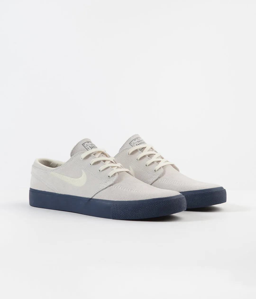 Nike SB Janoski Remastered Shoes - Summit White / Fossil - Midnight Navy - Fossil