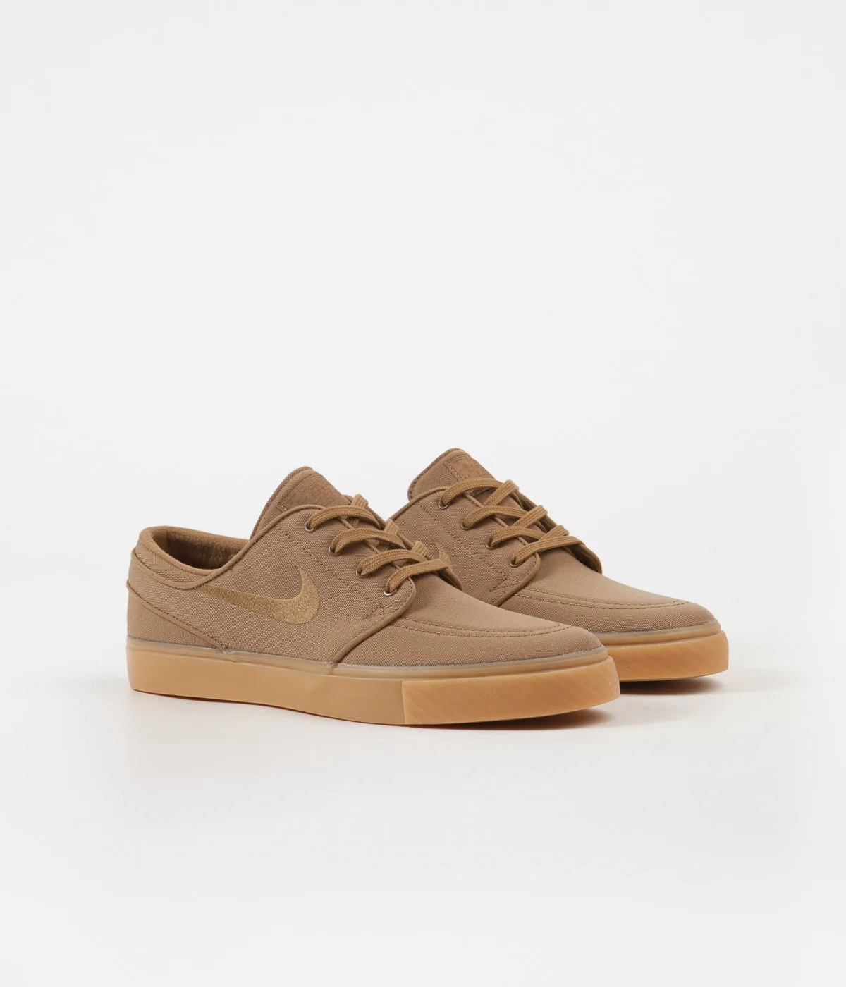 Nike SB Stefan Janoski Shoes - Golden Beige / Golden Beige - Gum Yellow