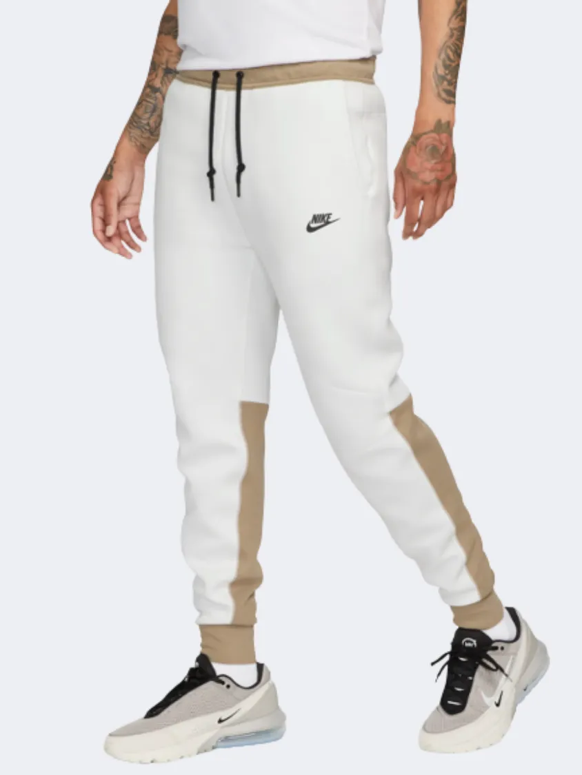 Nike Tech Fleece Men Lifestyle Lifestyle Pant White/Khaki/Black