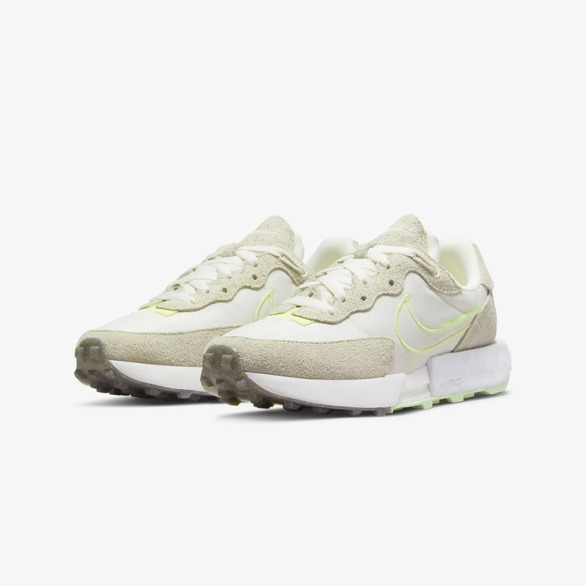 Nike | WMN'S FONTANKA WAFFLE  { PHANTOM / CITRON TINT