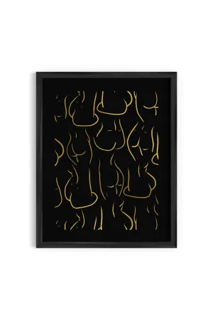 Nudes No. 2 Gold Foil Art Print