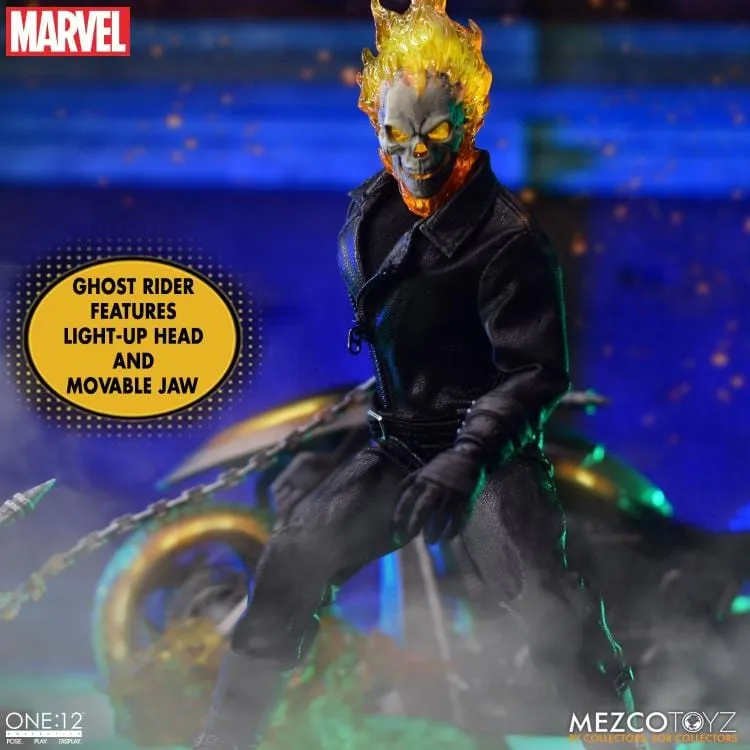 One:12 Collective Marvel Ghost Rider & Hell Cycle Action Figure Set