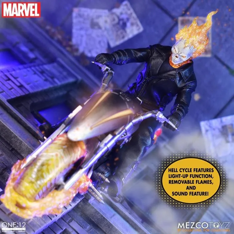 One:12 Collective Marvel Ghost Rider & Hell Cycle Action Figure Set